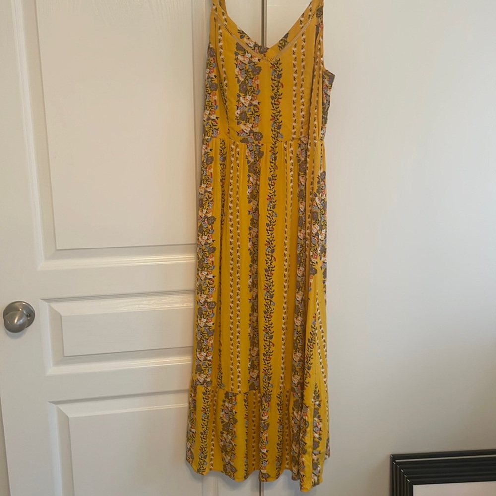 Old Navy Yellow Floral Summer Dress
